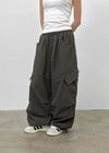 (UNISEX) Roart Fleece Cargo Banding Pants