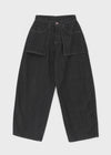 Mouf Fleece Raw Fabric Balloon Wide Pants