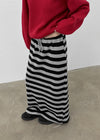 Ferdison Striped Long Skirt
