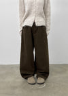 Kratz Fleece Wide Cotton Pants