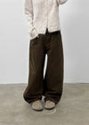 Kratz Fleece Wide Cotton Pants