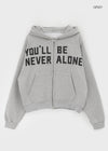 (UNISEX) Webert Fleece Lettering Hoodie