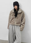 Ashmi Kara Zip-up Fur Jacket