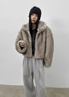 Ashmi Kara Zip-up Fur Jacket