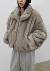 Ashmi Kara Zip-up Fur Jacket
