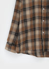 (UNISEX) Takey Overfit Check Shirt
