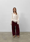 Depoa Corduroy Wide Cotton Pants