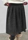 Dirunpa Suede Midi Skirt