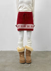 Kdom Nordic Knit Mini Skirt