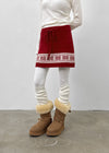 Kdom Nordic Knit Mini Skirt