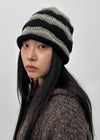 Delph Wave Three-tone Wool Knit Beanie