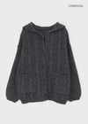 Dakun Cable Knit Hooded Cardigan