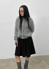 Bune Boucle Knit Hooded Cardigan