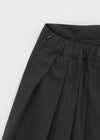 Nyats Wool Pleated Midi Skirt