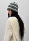 Delph Wave Three-tone Wool Knit Beanie