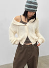 Bune Boucle Knit Hooded Cardigan