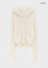 Bune Boucle Knit Hooded Cardigan