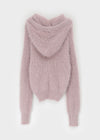 Bune Boucle Knit Hooded Cardigan