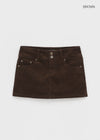 [MADE] Poku Corduroy Mini Skirt Pants