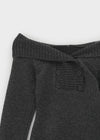 Ueki Button Off-shoulder Knit