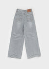 Bevan Raised Fleece Wide Denim Pants