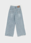 Bevan Raised Fleece Wide Denim Pants
