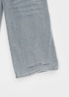 Bevan Raised Fleece Wide Denim Pants