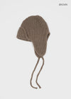 Turamma Trooper Strap Wool Knit Beanie