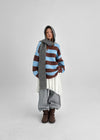 Mite Stripe Loose Fit Wool Knit