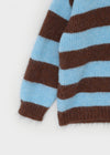 Mite Stripe Loose Fit Wool Knit