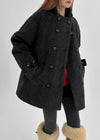 Reldit Hooded Half Coat (35% Wool)