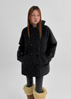 Reldit Hooded Half Coat (35% Wool)