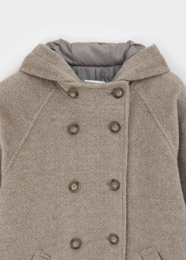 Reldit Hooded Half Coat (35% Wool)