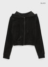 [MADE] Kubo Mink Velour Hooded Zip-up (Set Available)