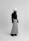 Karason Banding Fleece Long Skirt