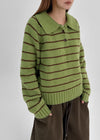 Geltodi Striped Collar Knit