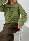 Geltodi Striped Collar Knit