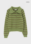 Geltodi Striped Collar Knit
