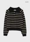 Geltodi Striped Collar Knit