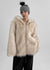 Kaylon Reversible Hooded Fur Jacket