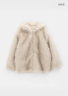 Kaylon Reversible Hooded Fur Jacket