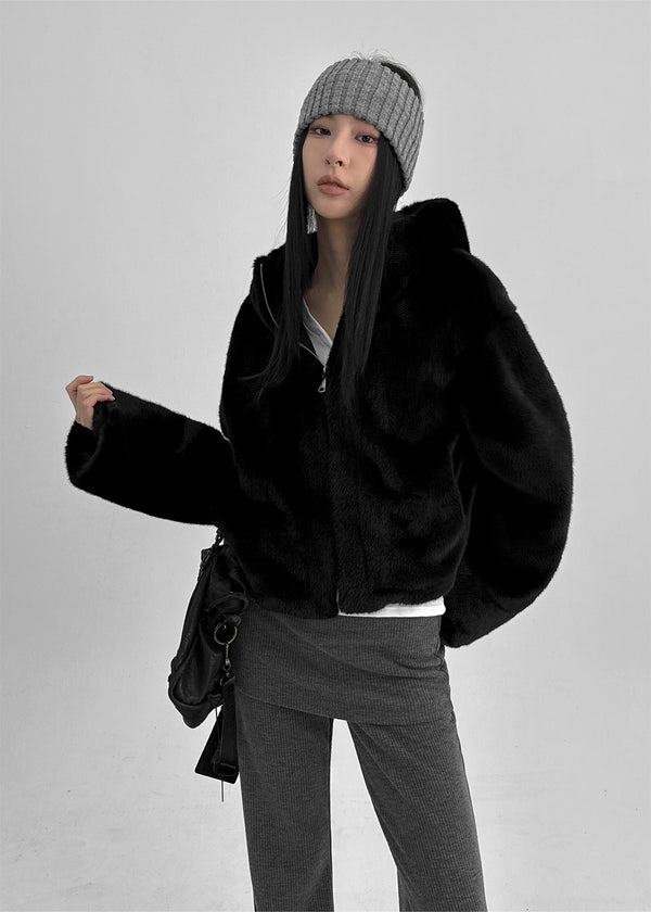 Boeton Fur Hooded Jacket