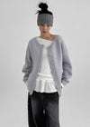 Aquan Loose Fit Knit Cardigan