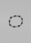 Ellens Raw Stone Silver Bracelet