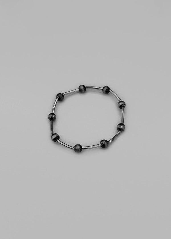 Ellens Raw Stone Silver Bracelet