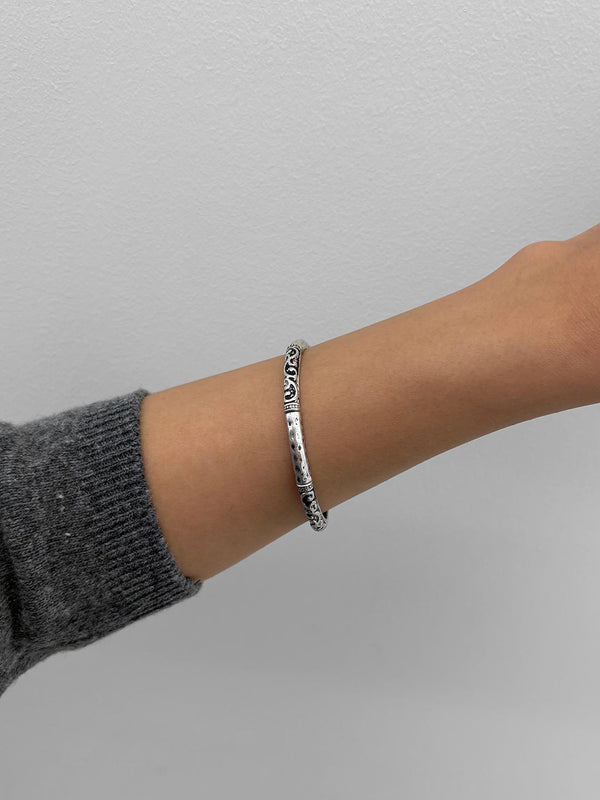 Lasik Vintage Silver Ring Bracelet