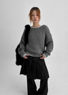 Mulfree boatneck color knit