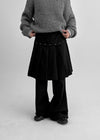 Jacobe Pleated Bootcut Skirt Pants