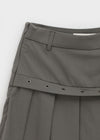 Jacobe Pleated Bootcut Skirt Pants