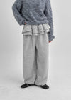 Dio Frill Fleece Banding Jogger Pants